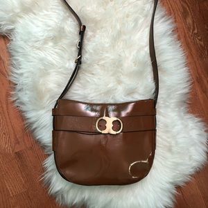 Tory Burch Crossbody Gemini Link Patent Leather